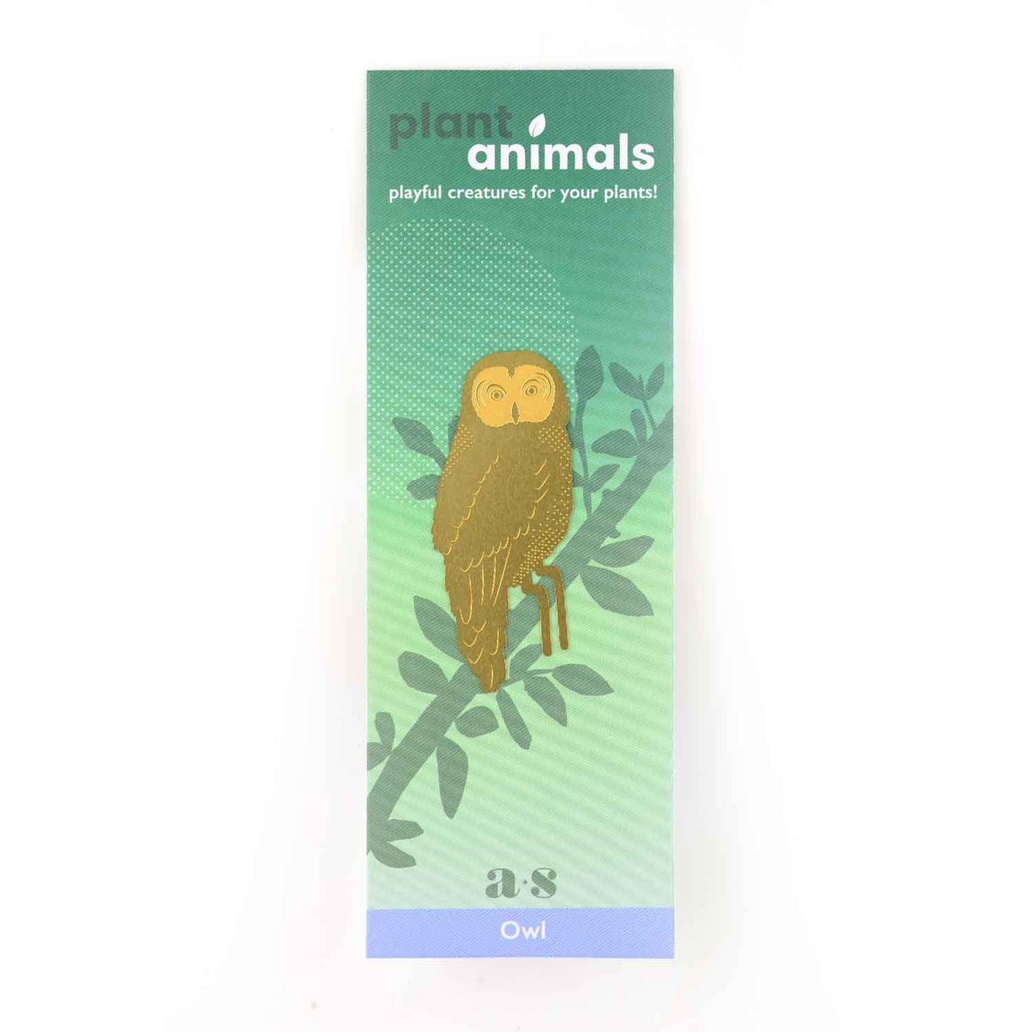 Plant Animal - Owl, brass house plant accessory