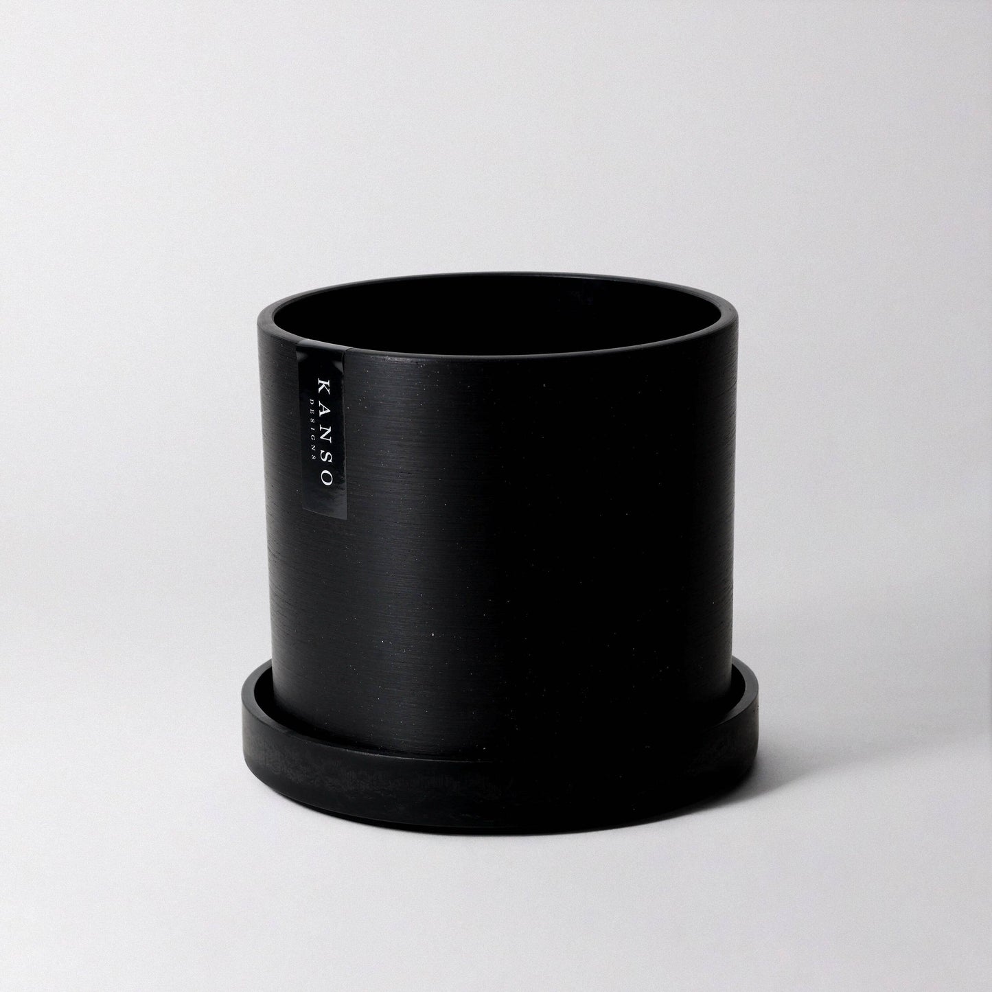 Kanso Designs Planter + Saucer 4” - White Stone