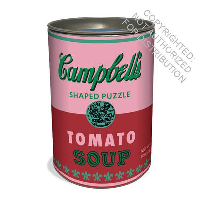 Andy Warhol Soup Cans Set of 3 Shaped Puzzles in Tins