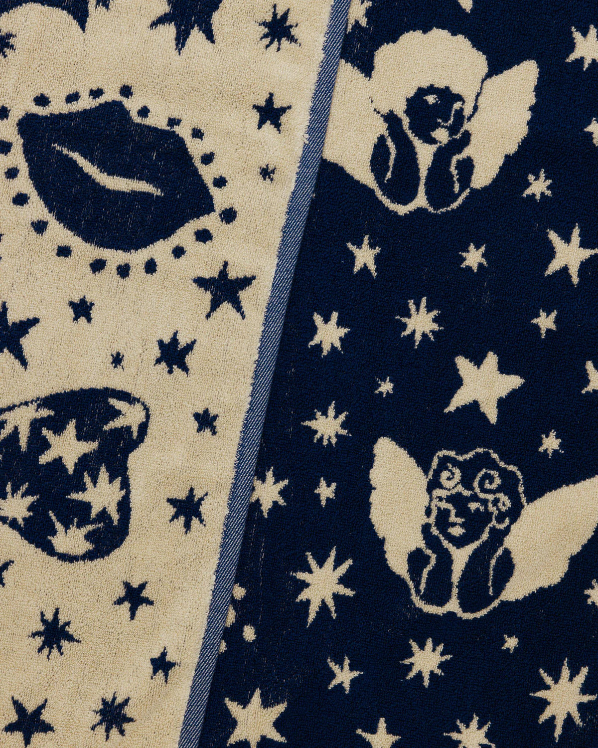 BAGGU Organic Cotton Bath Towel - Cherub Bows