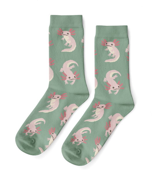 Axolotl Large Crew Socks