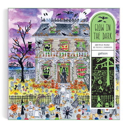 Haunted House puzzle glowing in the dark - PABOOM
