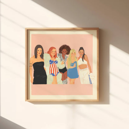 1990s Spice Girls Art Print