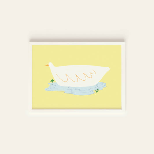 Duck Pond Postcard Print