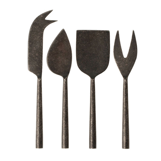 Tides Tumbled Black Cheese Knives