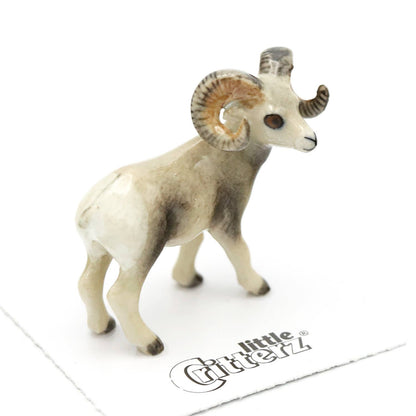 Clash Bighorn Sheep Porcelain Miniature