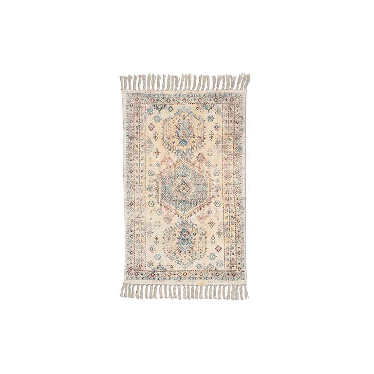 Blue/Yellow Printed Floor Rug 2x3’