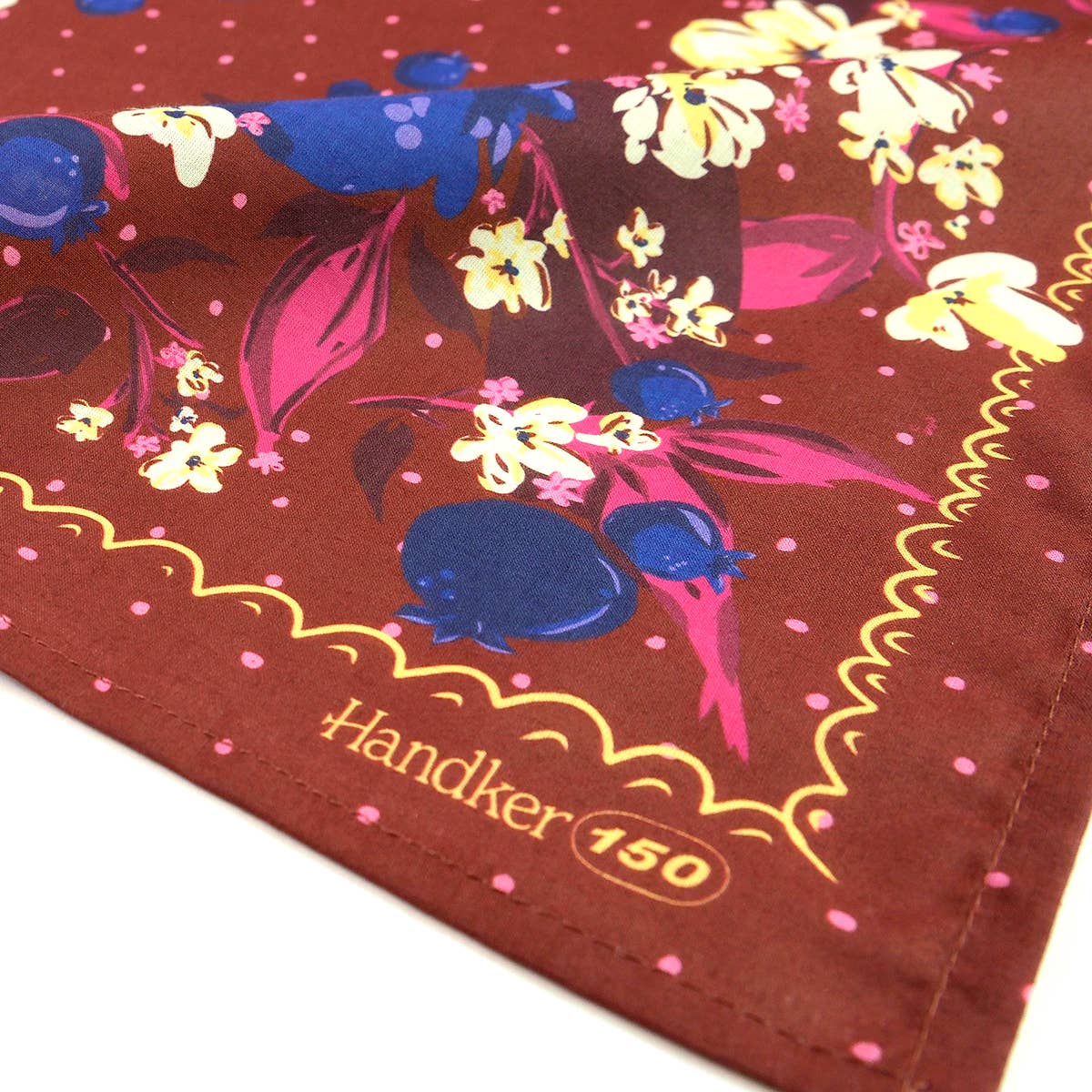 Close-up of the Meg Bandana's screen-printed pattern