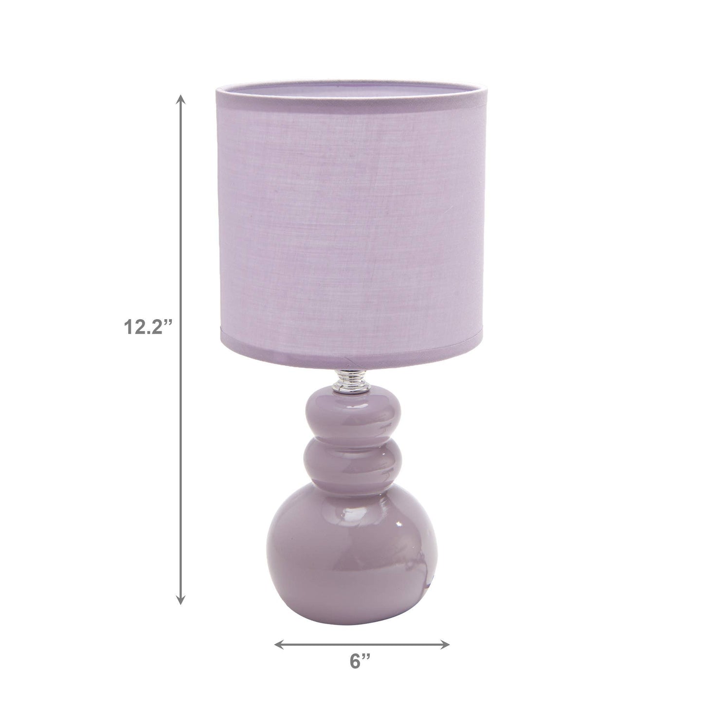 Ceramic Table Lamp with Shade Bubbly - Purple