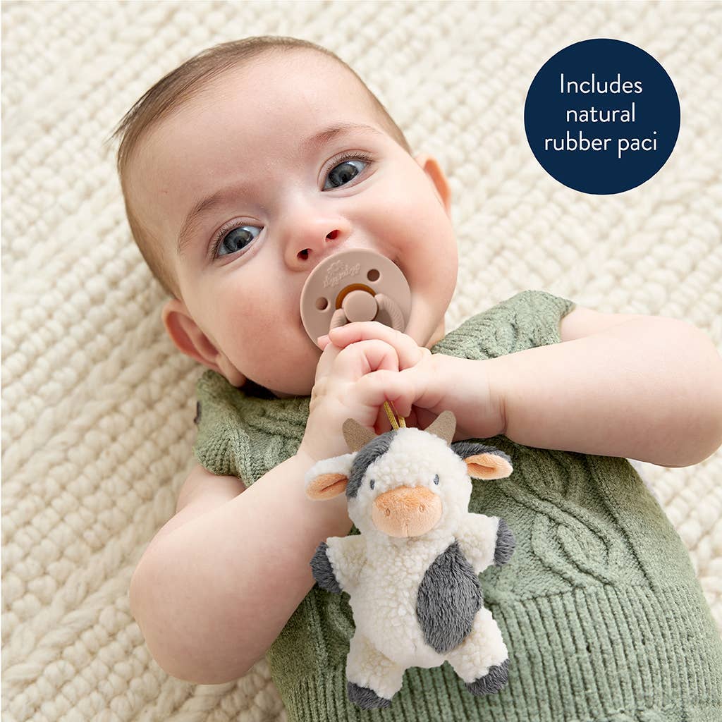 Bitzy Pal Natural Rubber Pacifier & Plush - Goose