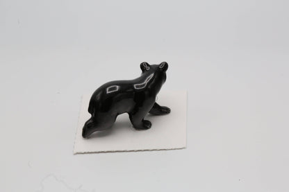 Blueberry Black Bear Porcelain Miniature