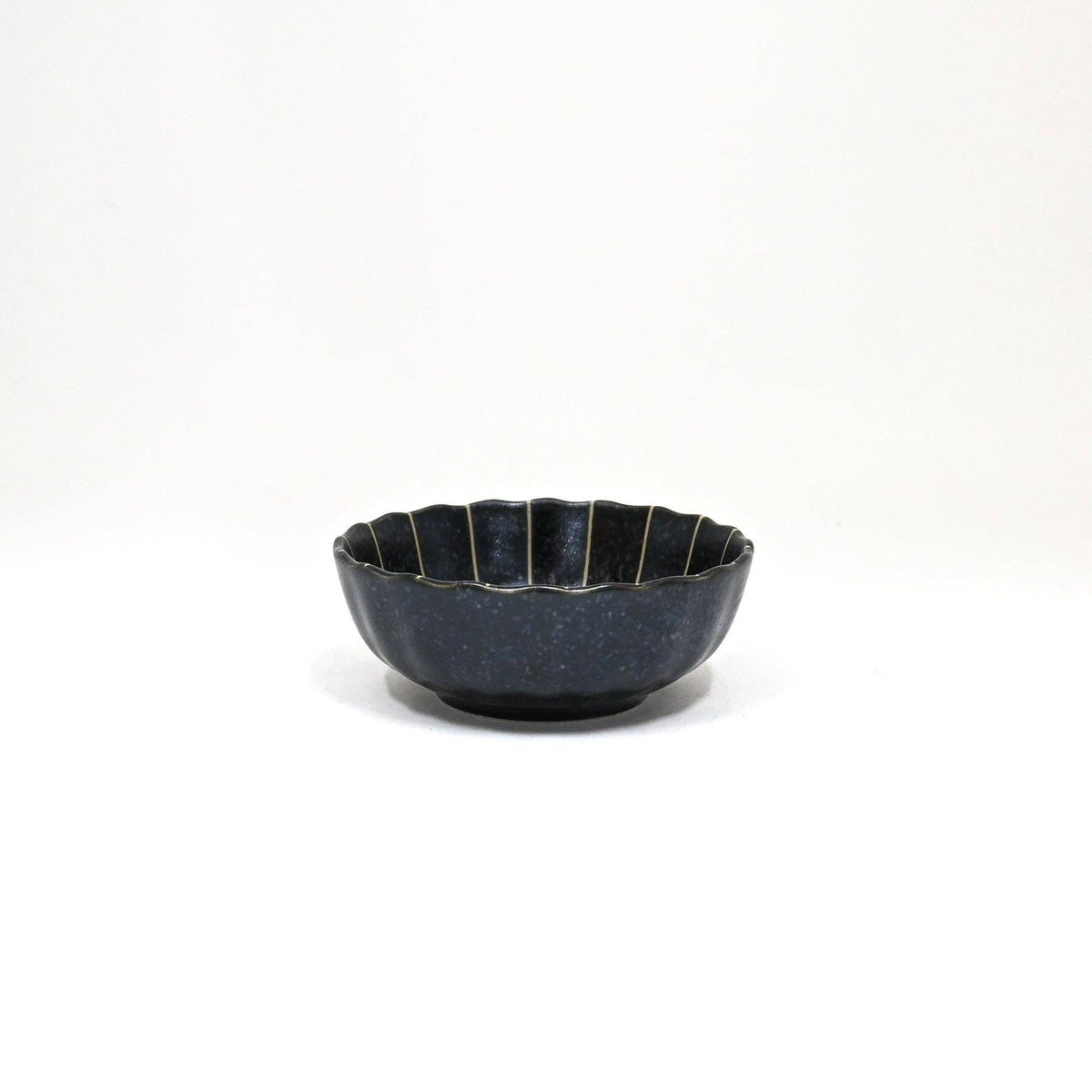 Black porcelain kobachi sauce dish made in Japan - PABOOM