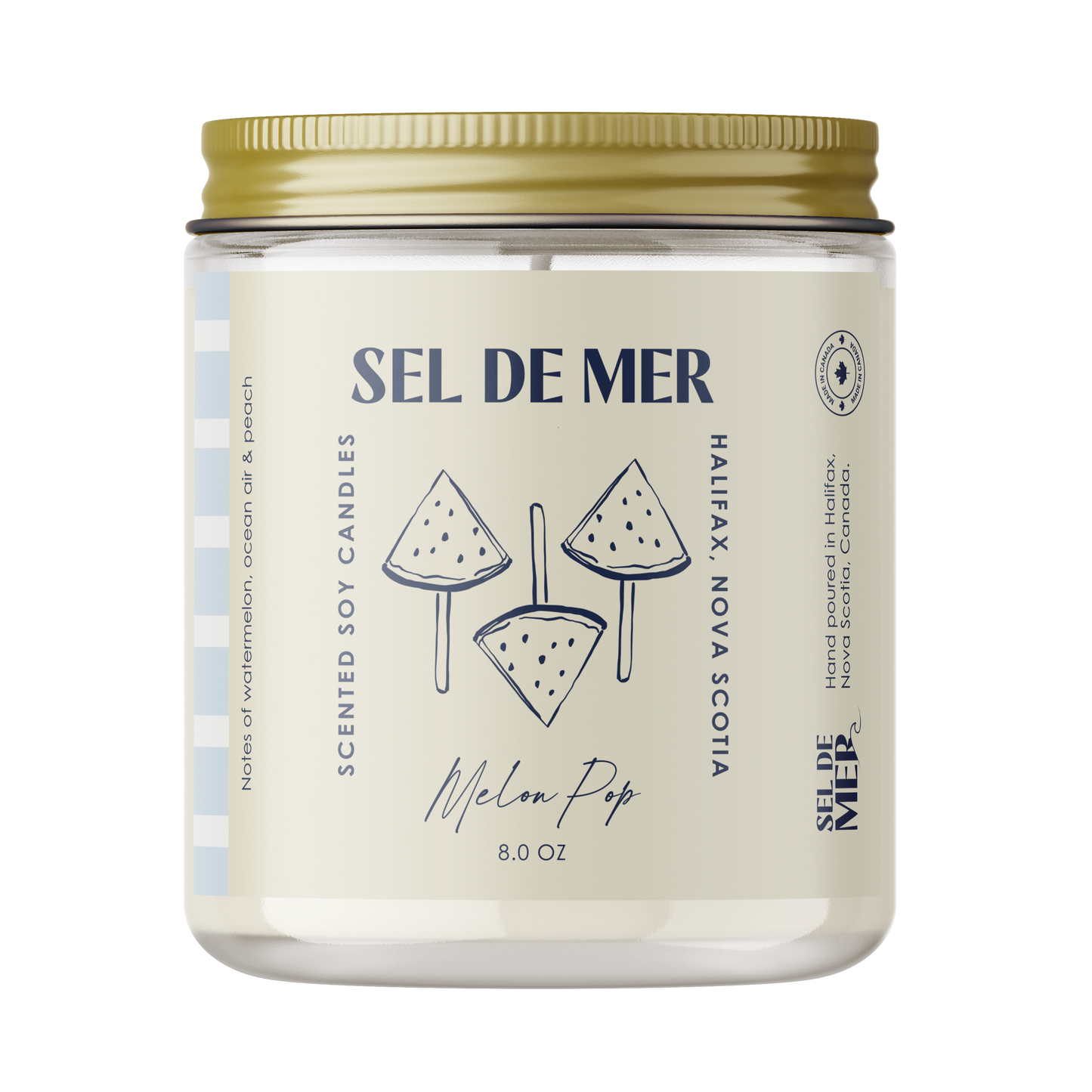Sel de Mer Soy Candle - Melon Pop