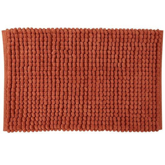 Puff Chunky Bathmat Microfibre Terracotta