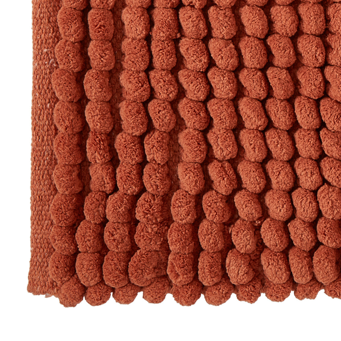 Puff Chunky Bathmat Microfibre Terracotta