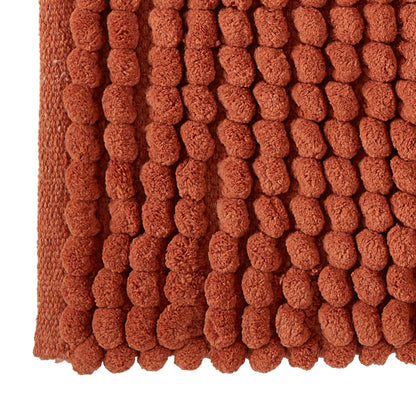 Puff Chunky Bathmat Microfibre Terracotta