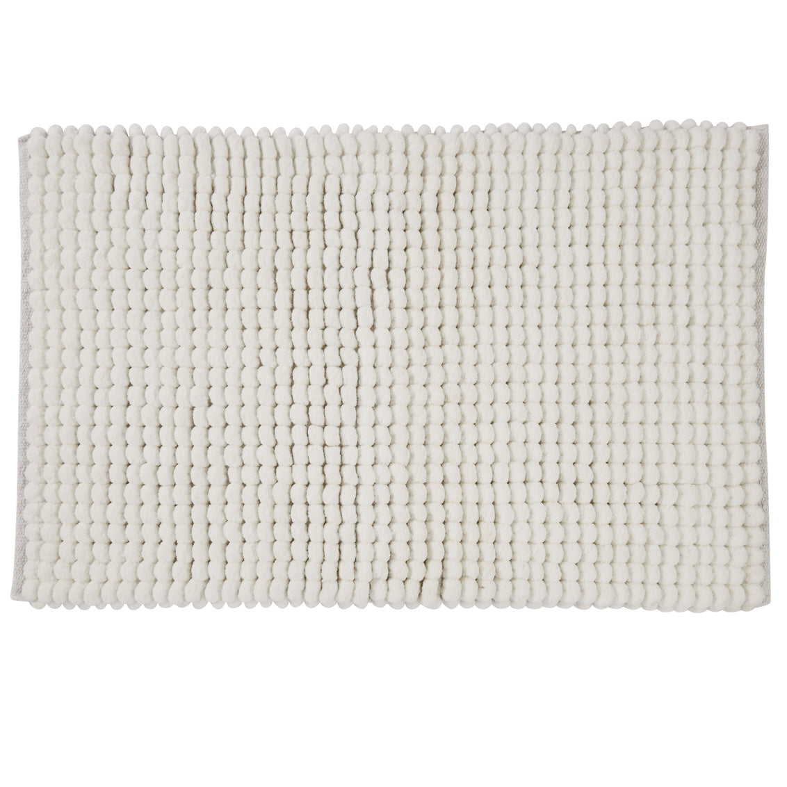 Puff Chunky Bathmat Microfibre White