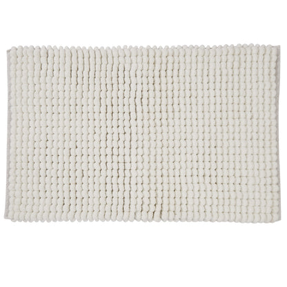 Puff Chunky Bathmat Microfibre White