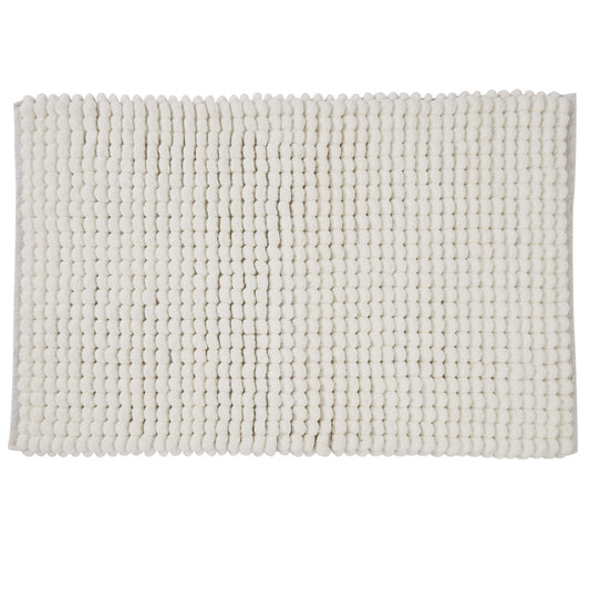 Puff Chunky Bathmat Microfibre White