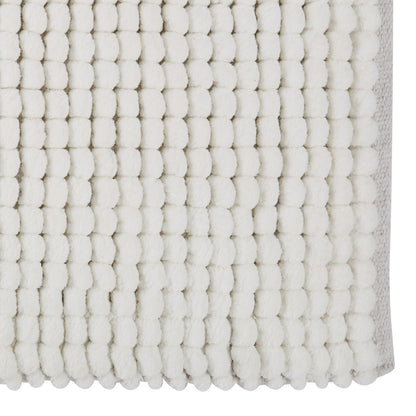 Puff Chunky Bathmat Microfibre White