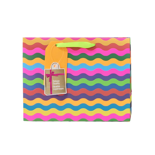 Gift Bag Wavy Stripes Medium