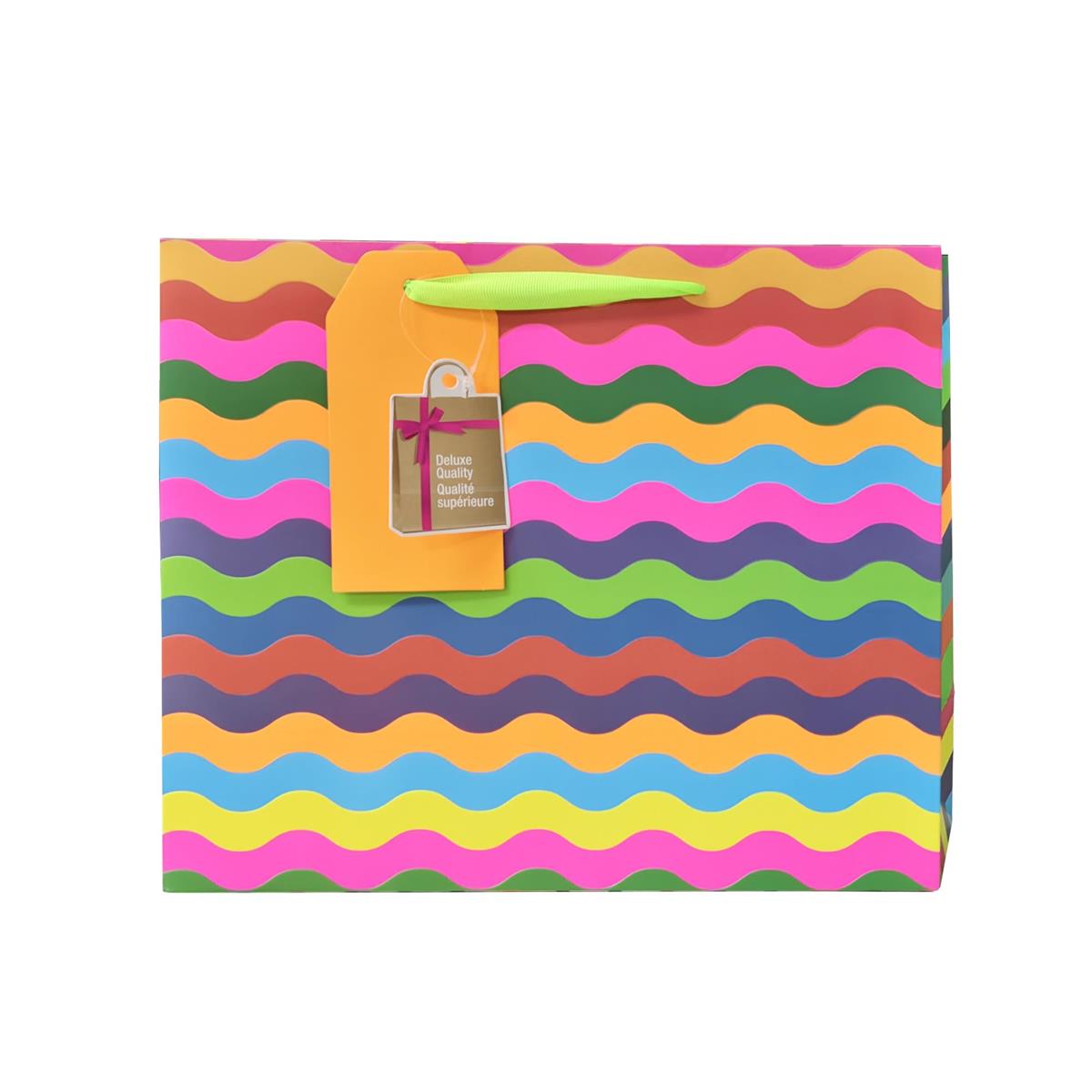 Gift Bag Wavy Stripes Medium