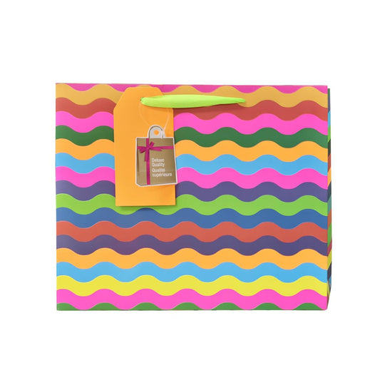 Gift Bag Wavy Stripes Medium