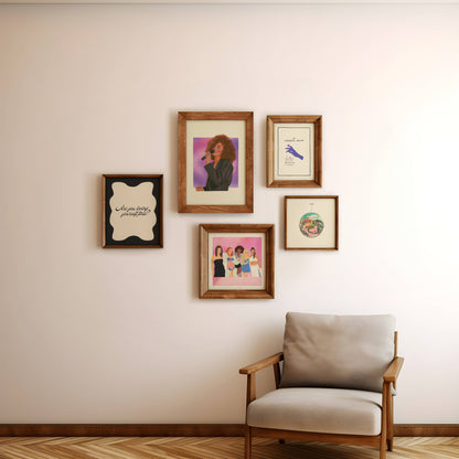 1990s Spice Girls Art Print - Pink Gradient