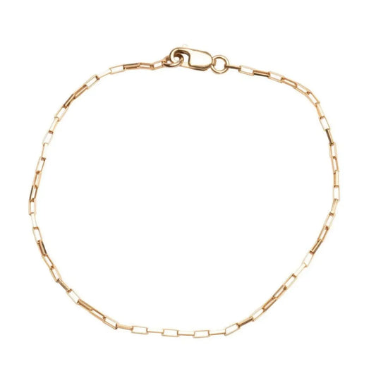 Gold Thin Box Bracelet