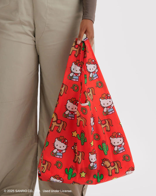 Standard Baggu Reusable Tote Bag - Hello Kitty Western