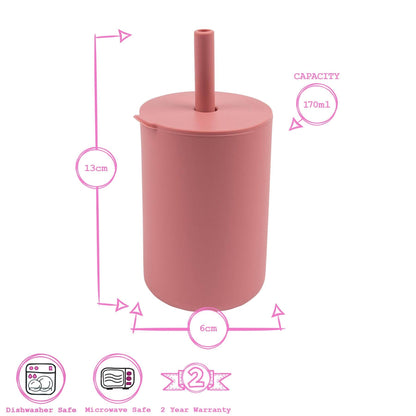 Baby Silicone Straw Cup