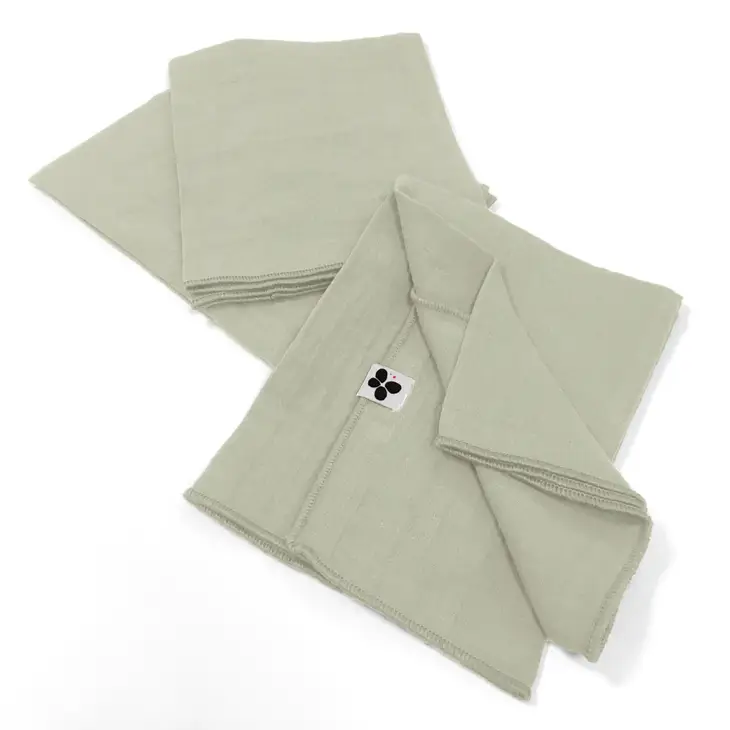 Sea Green Cotton Gauze Napkins Set