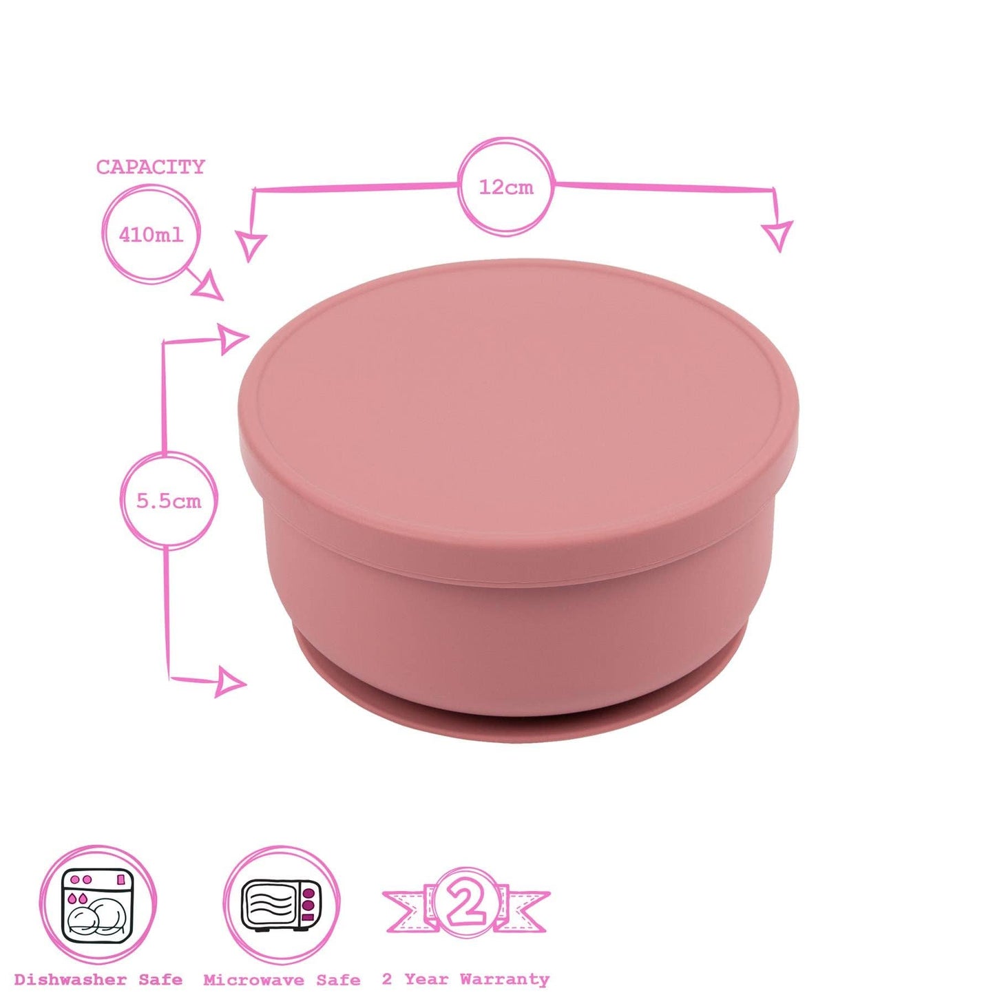 Baby Silicone Suction Bowl with Lid - Tradewinds