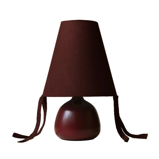 Appenzell Petite Red Burgundy Bows Table Lamp