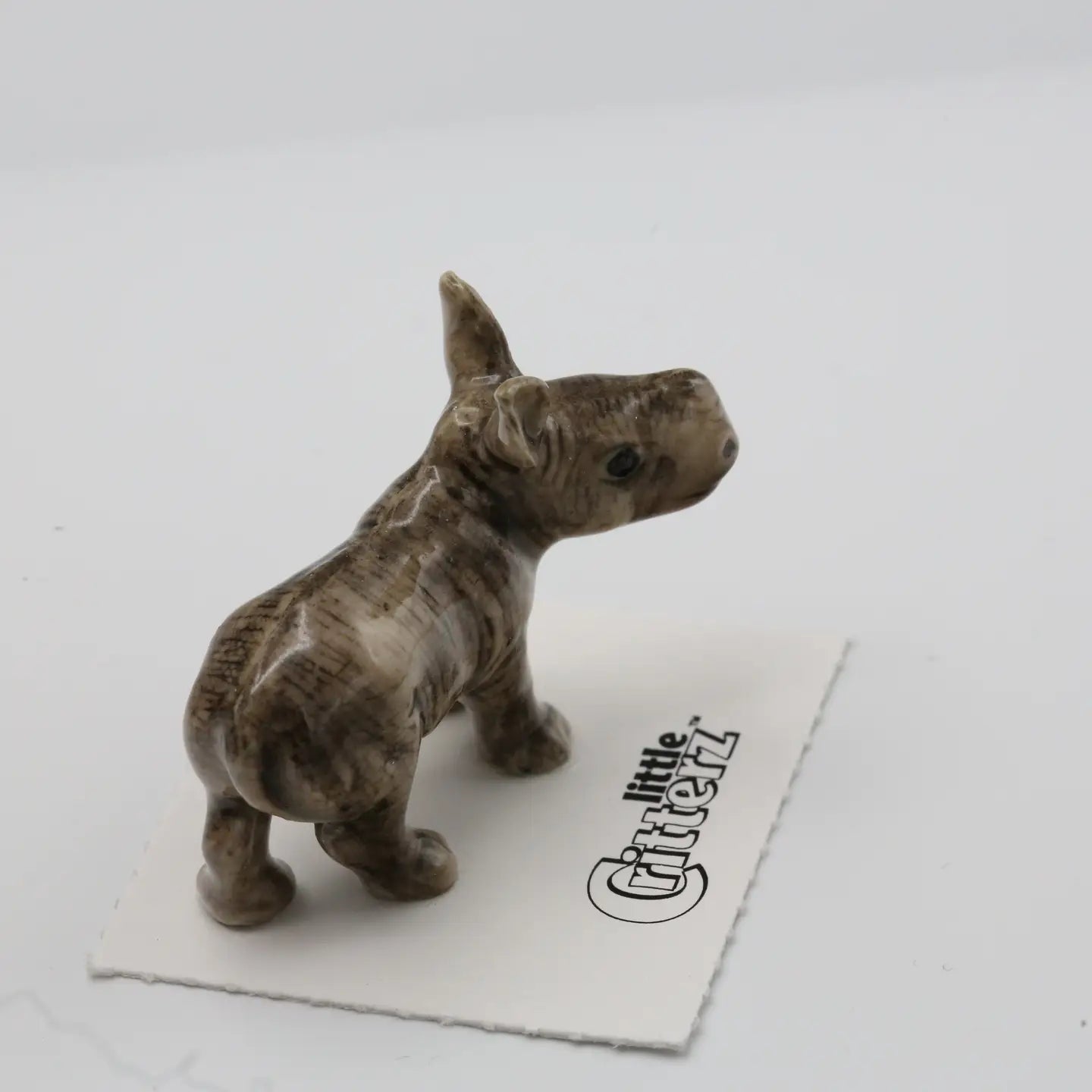 Courage White Rhino Porcelain Miniature