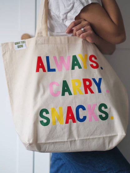 Always Carry Snacks Tote Bag