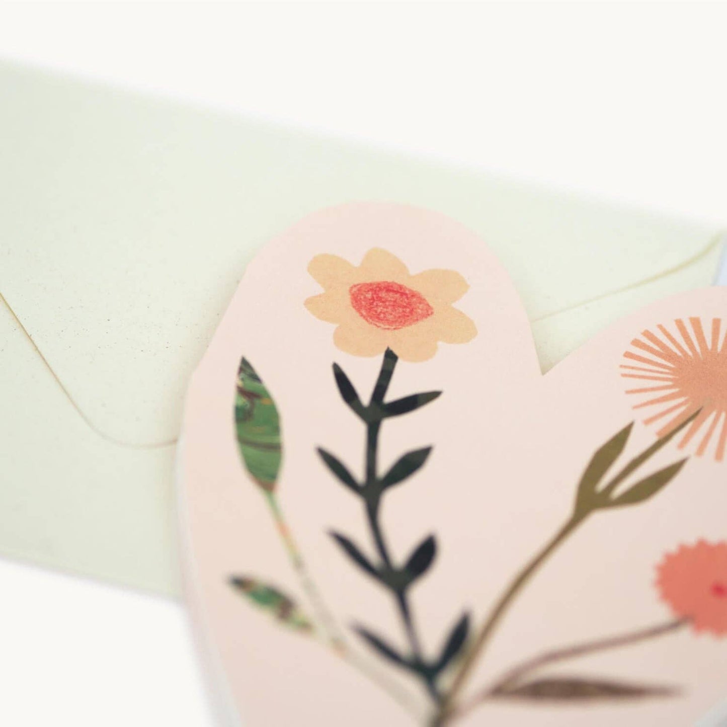 Hearts Concertina Card with envelope