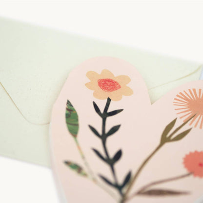 Hearts Concertina Card with envelope