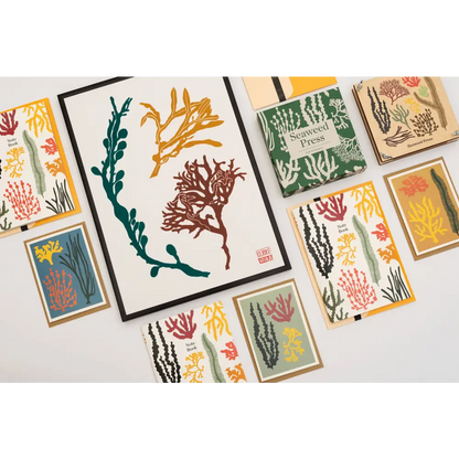 Studio Wald - UK Made - All Occasions A6 Card- Seaweed- Green