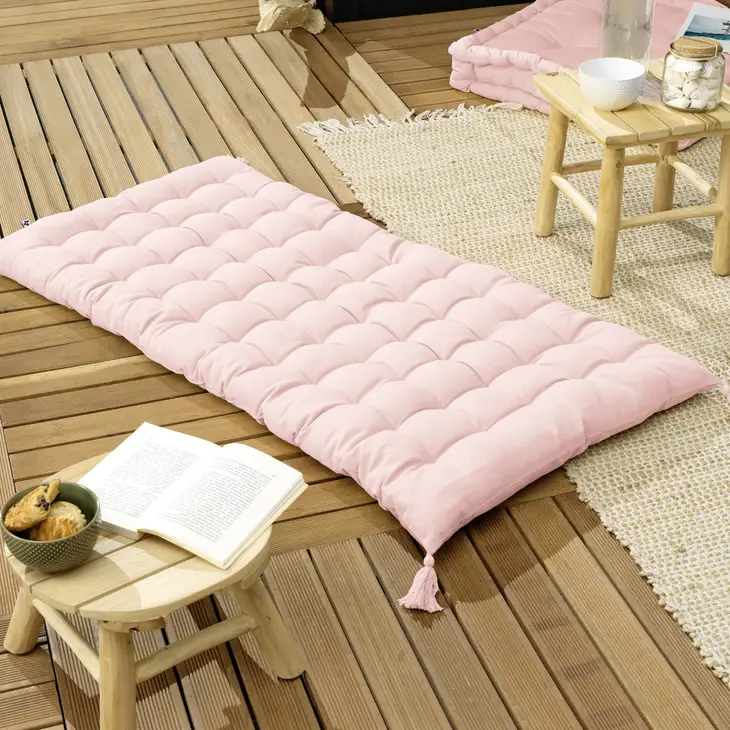 Floor Mattress with Tassels Peony