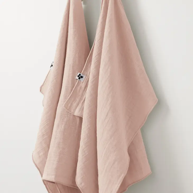 Cotton Gauze Hand Towels S/2 19.5x27.5 Marshmallow