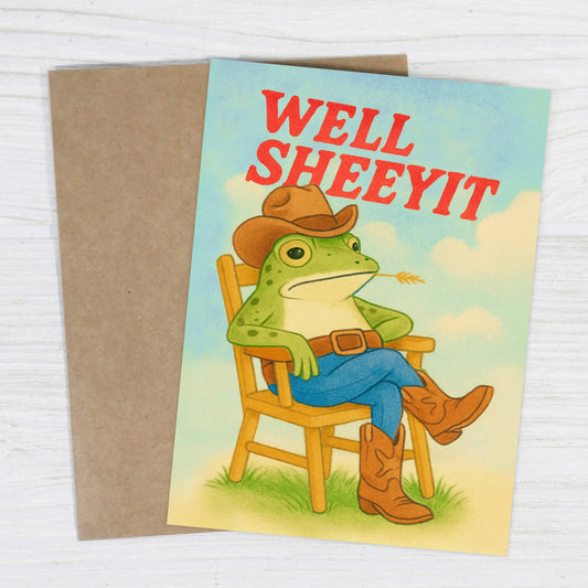 Well Sheeyit card shown from another angle