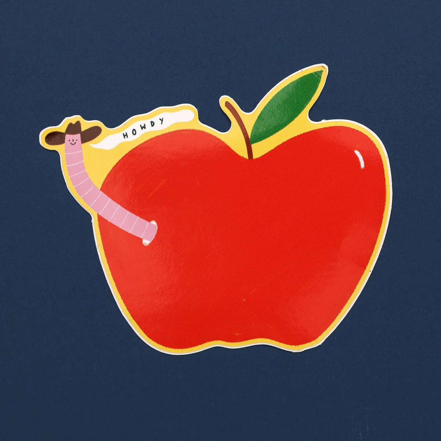 Worm Cowboy Sticker