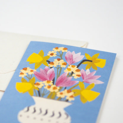 Spring Flowers Card close-up detail