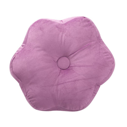 Velvet Lilac Flower Cushion