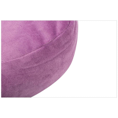 Velvet Lilac Flower Cushion