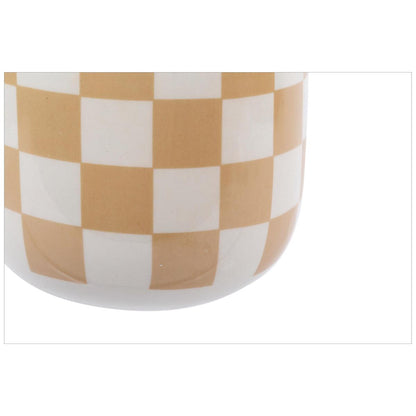 Checkered Wheat Vase