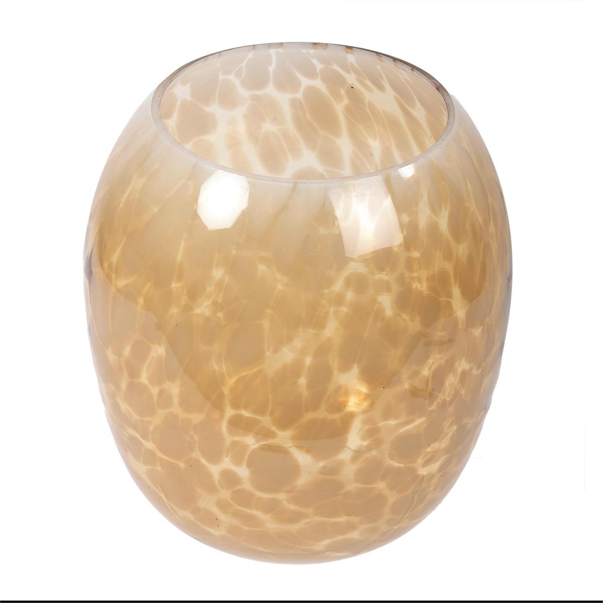 Bubble Glass Vase Cream