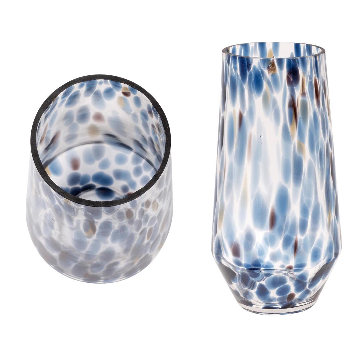 Bubble Glass Vase Indigo