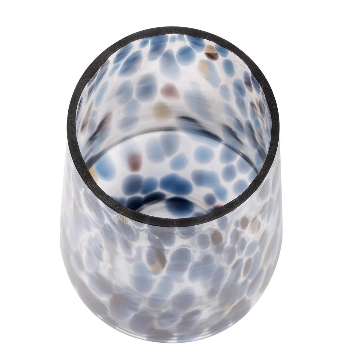 Bubble Glass Vase Indigo